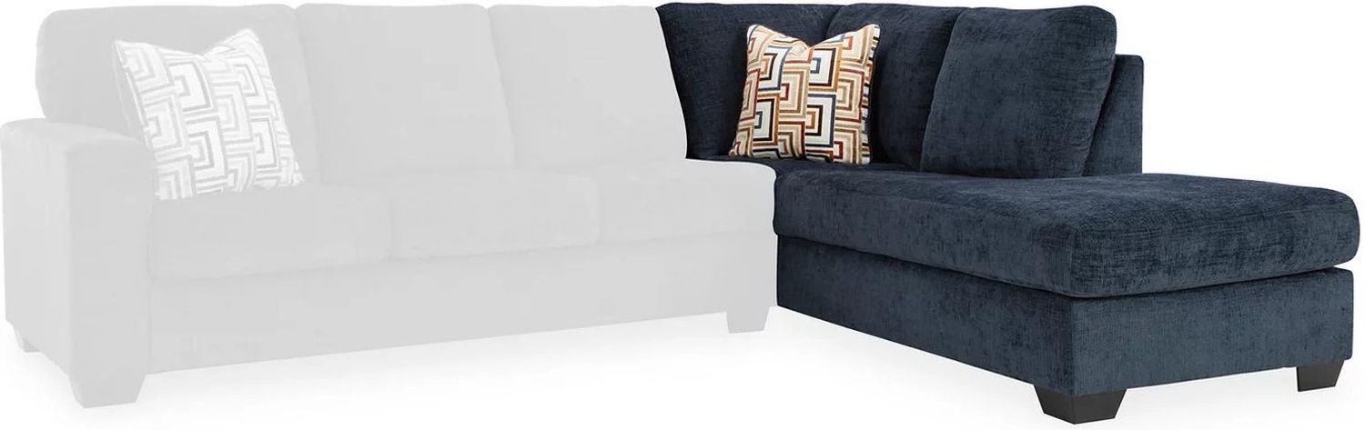 Aviemore 2-Piece Sectional With RAF Chaise In Ink 24303S2