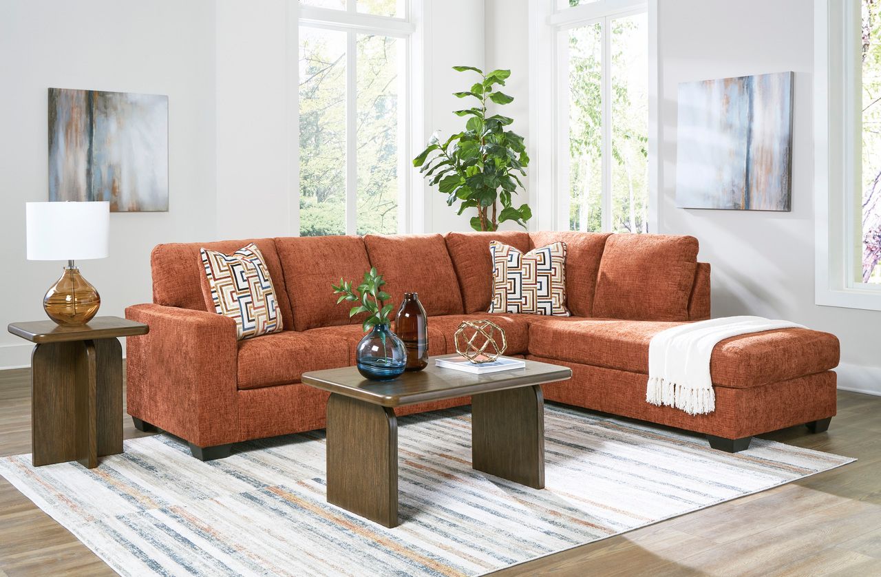 Aviemore 2-Piece Sectional with Chaise In Spice 24304S2