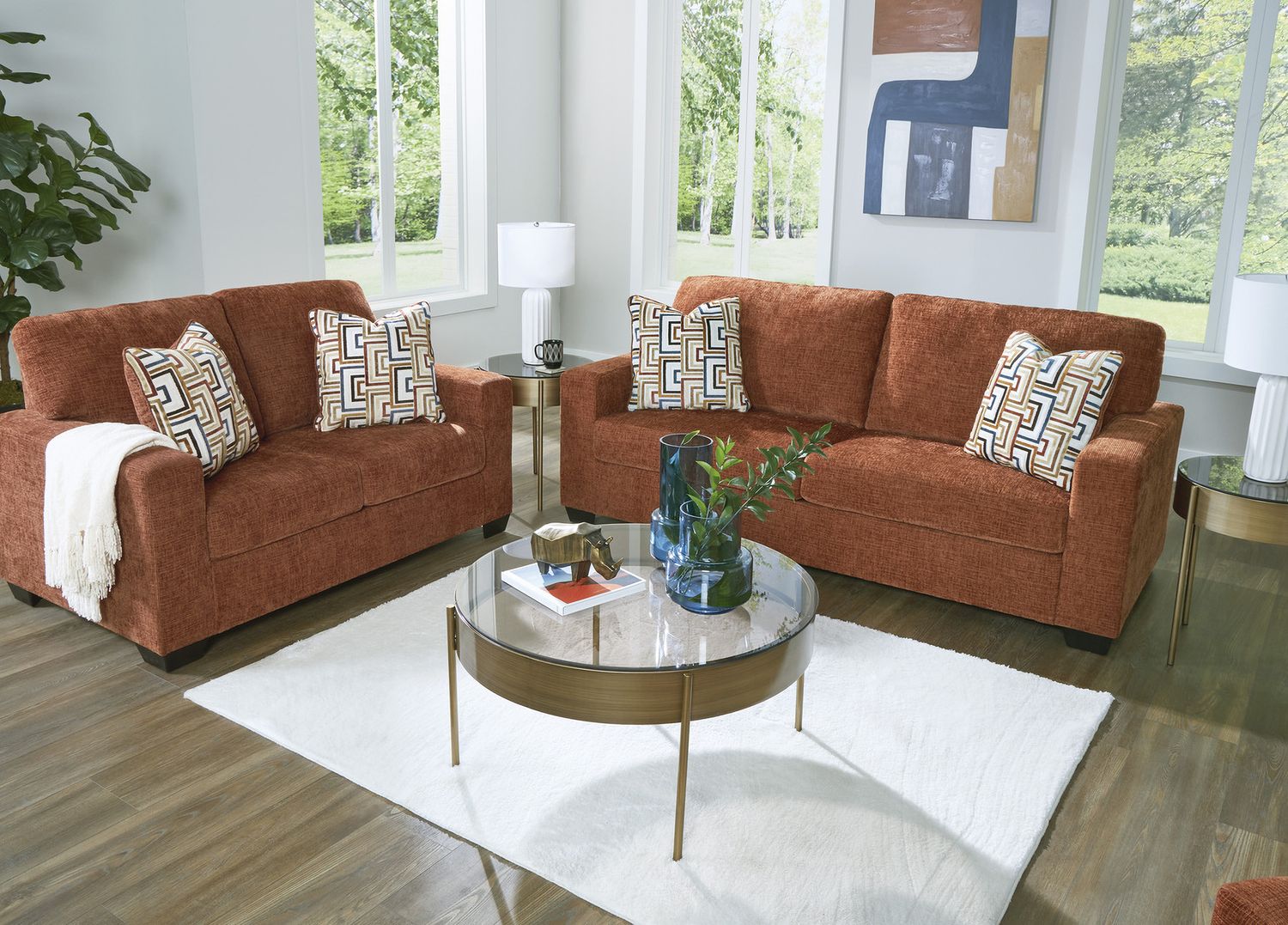 Aviemore Living Room Set In Spice 24304U1