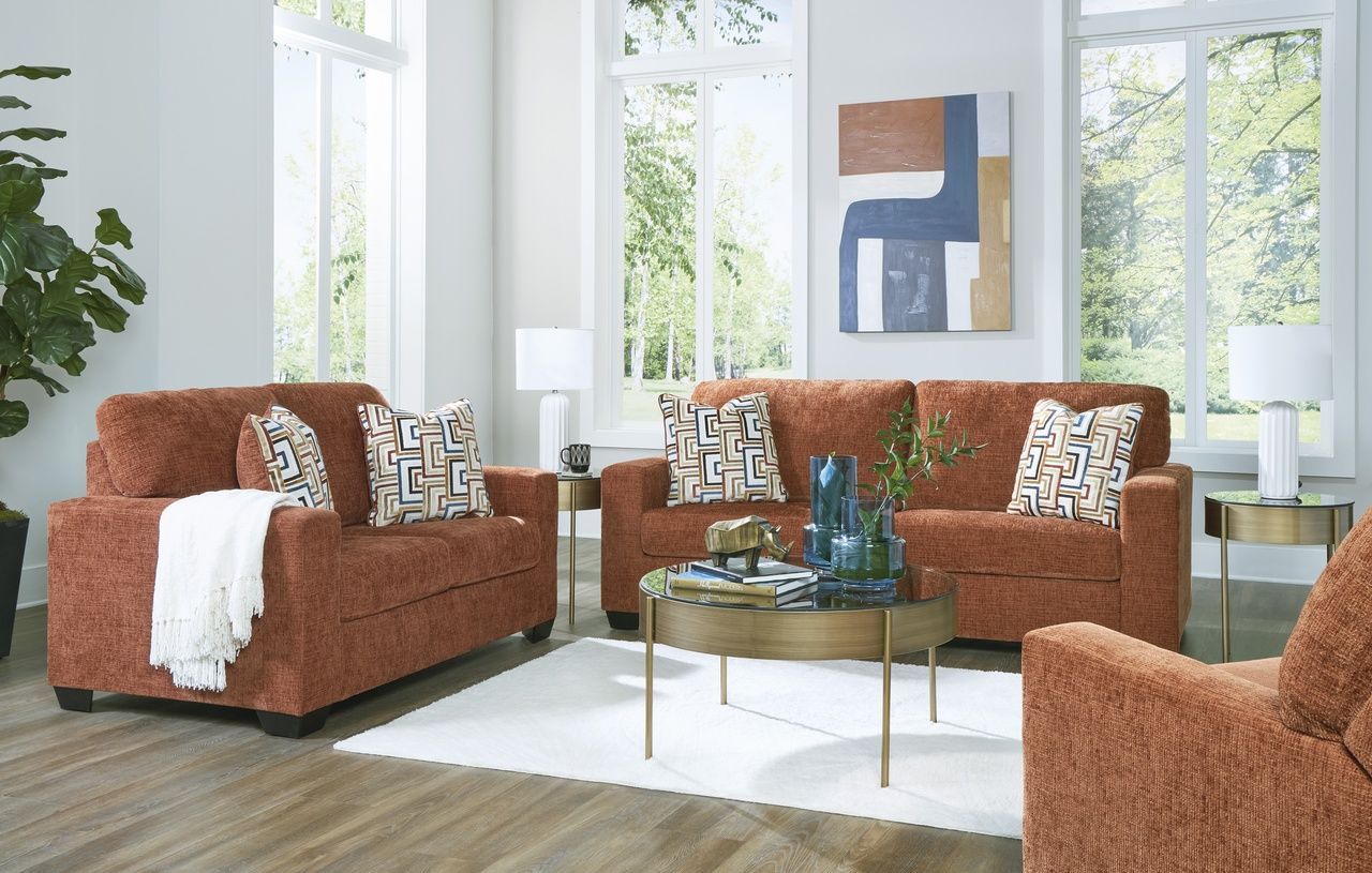 Aviemore 2-Piece Sectional with Chaise, Recliner and Ottoman In Spice 24304U3