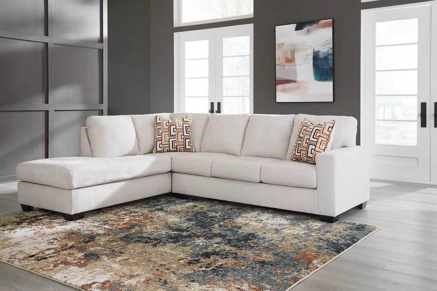 Aviemore 2-Piece Sectional With LAF Chaise In Stone 24305S1