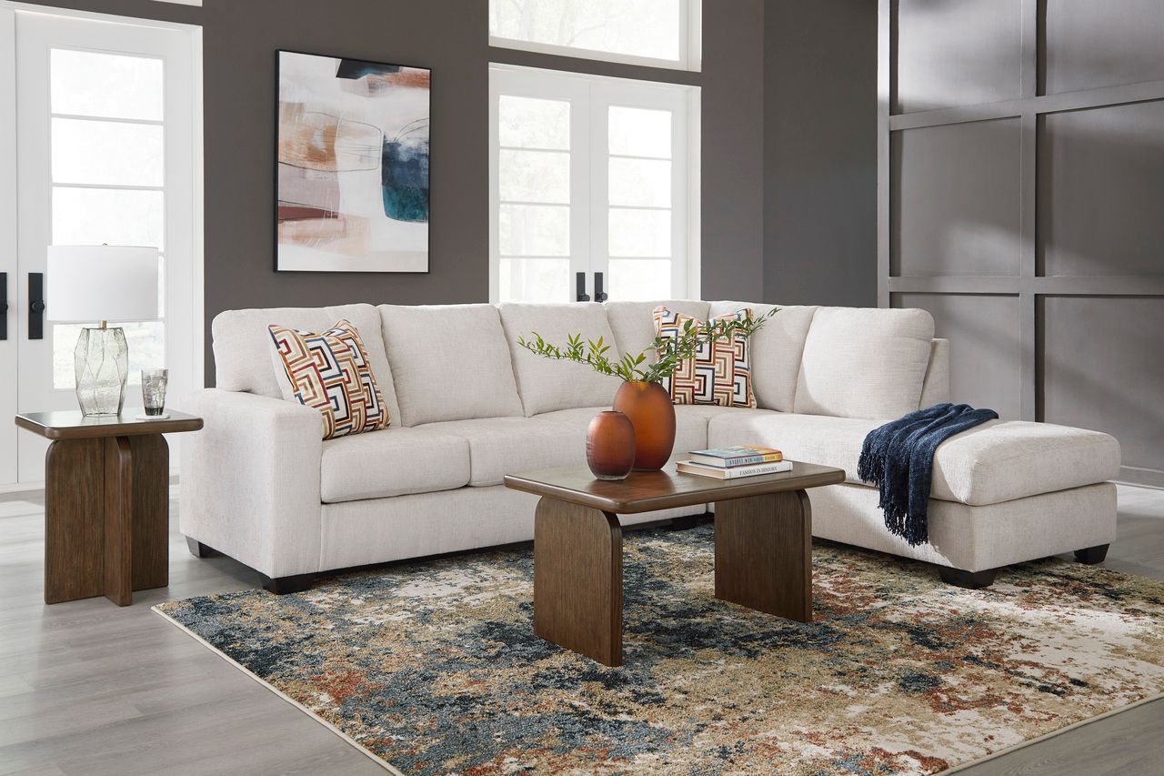 Aviemore 2-Piece Sectional With RAF Chaise In Stone 24305S2