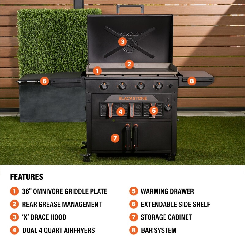 36” Griddle Airfryer Combo (Natural Gas) 2439NG, product image 4 of 11