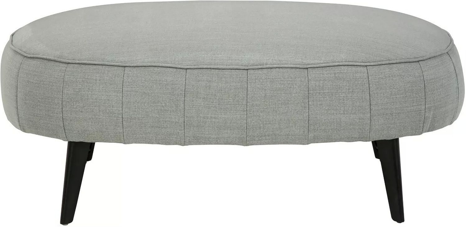 Hollyann Oversized Accent Ottoman In Gray 2440208