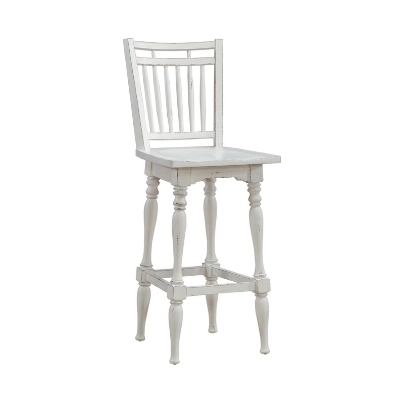 Magnolia Manor Spindle Back Swivel Bar Stool 244B400330