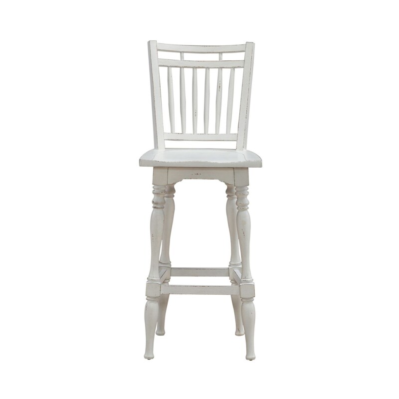 Magnolia Manor Spindle Back Swivel Bar Stool 244B400330