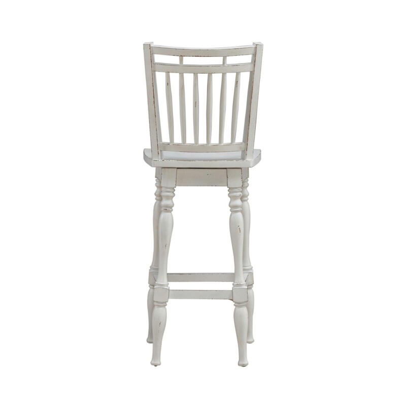 Magnolia Manor Spindle Back Swivel Bar Stool 244B400330