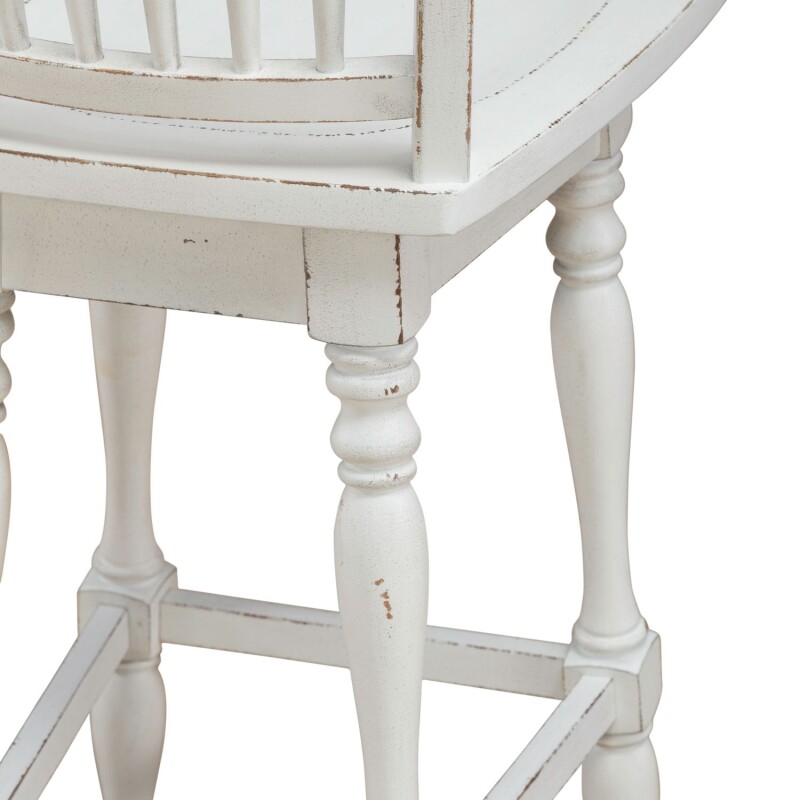 Magnolia Manor Spindle Back Swivel Bar Stool 244B400330