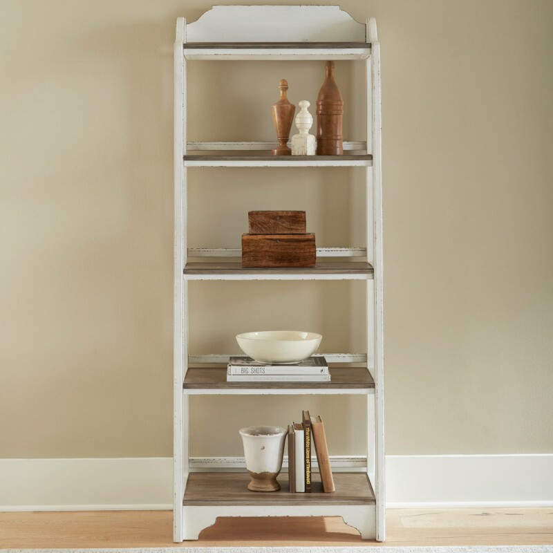 Magnolia Manor Leaning Pier Bookcase 244BK201