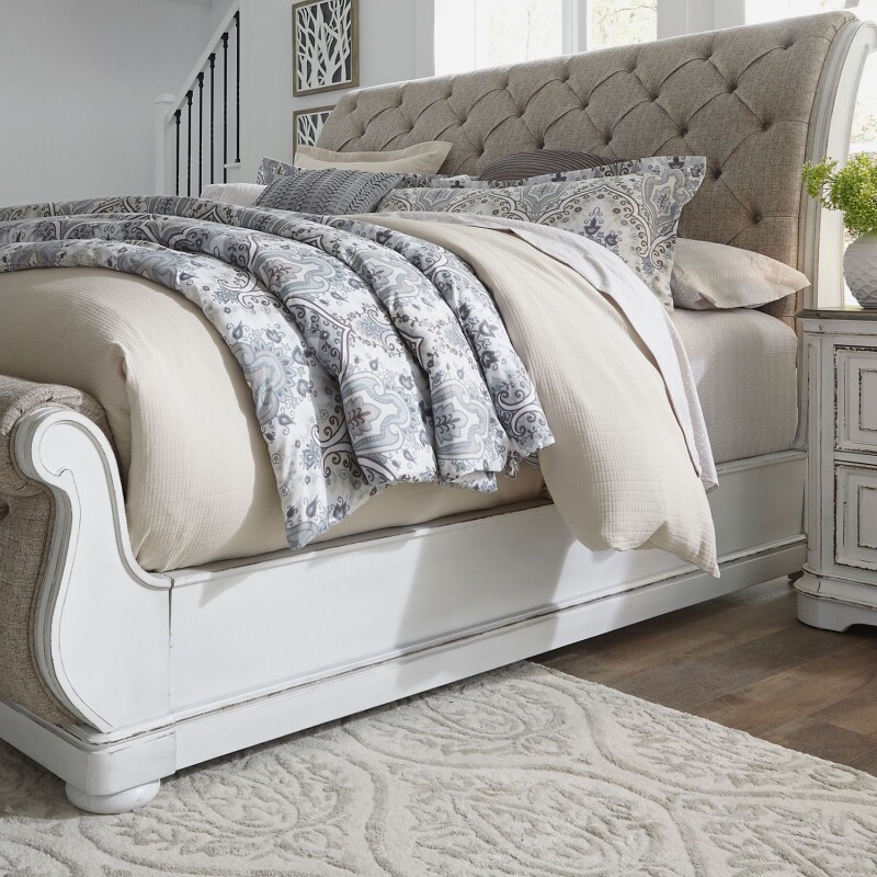 Magnolia Manor California King Uph Sleigh Bed Rails 244BR92C