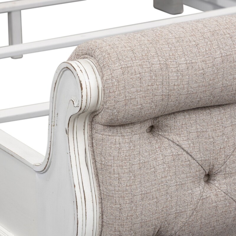 Magnolia Manor King California Upholstered Sleigh Bed 244BRCKUSL