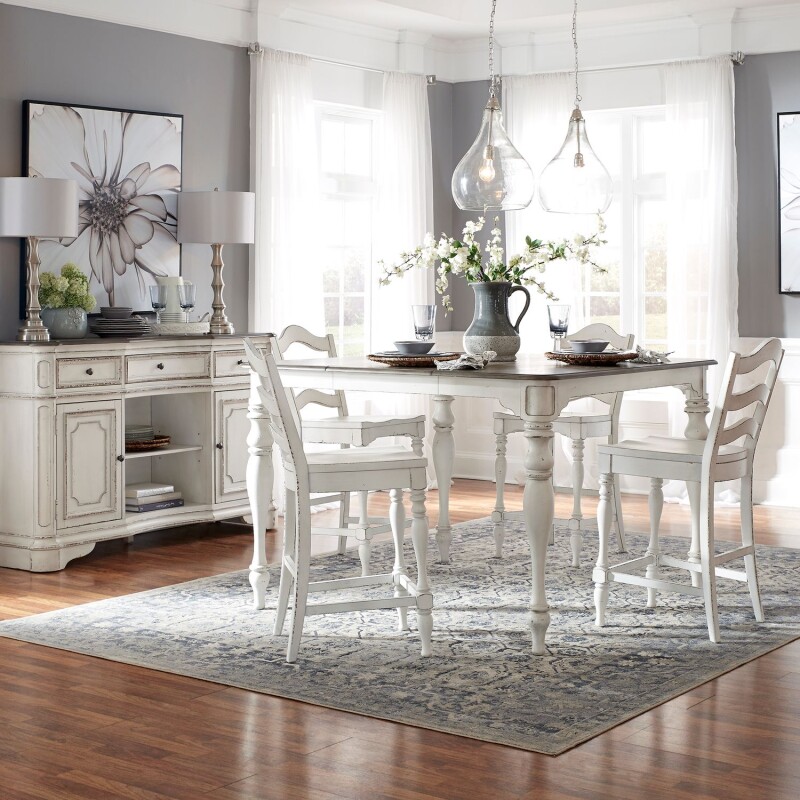 Magnolia Manor 5 Piece Gathering Table Set 244CD5GTS
