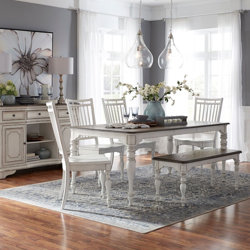 Magnolia Manor Opt 6 Piece Leg Table Set 244CDO6LTS