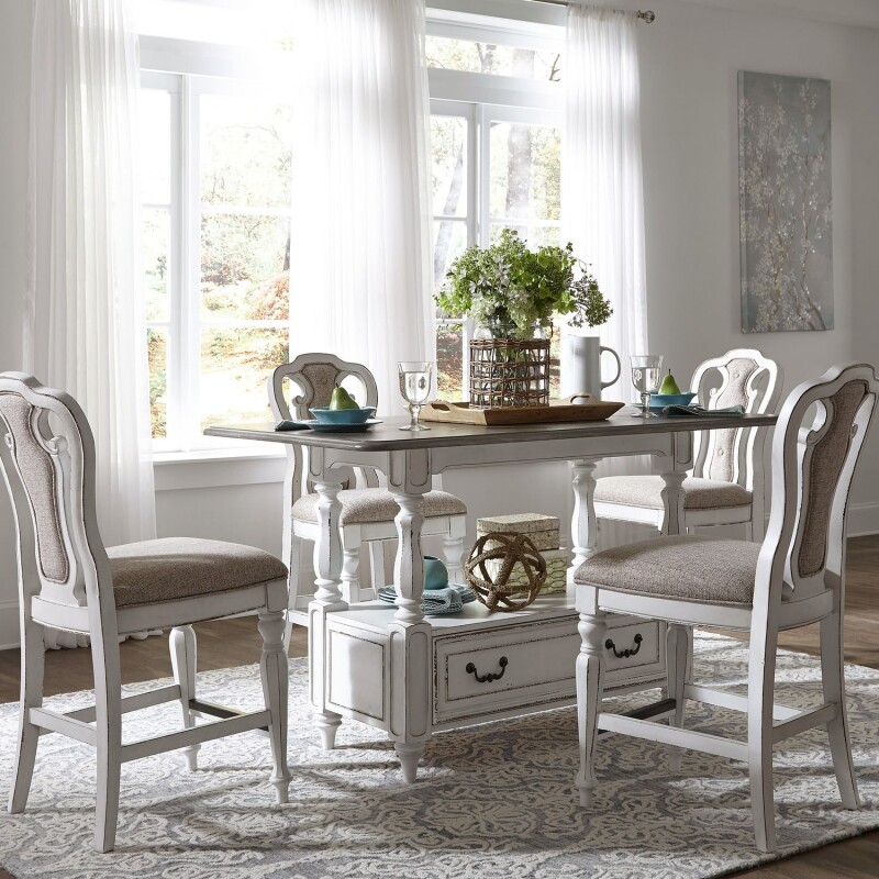 Magnolia Manor 5 Piece Gathering Table Set 244DR5GTS