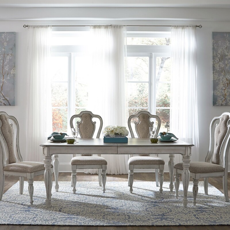Magnolia Manor 5 Piece Leg Table Set 244DR5LTS