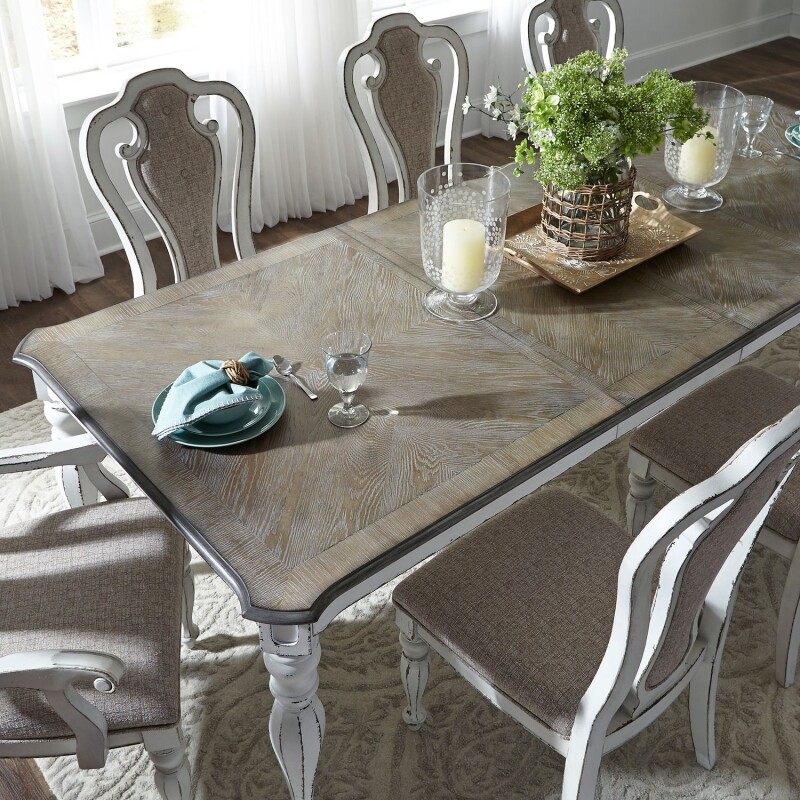 Magnolia Manor 5 Piece Leg Table Set 244DR5LTS