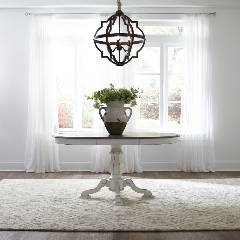 Magnolia Manor 5 Piece Pedestal Table Set 244DR5PDS