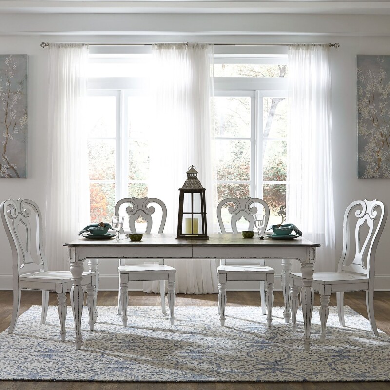 Magnolia Manor Opt 5 Piece Leg Table Set 244DRO5LTS