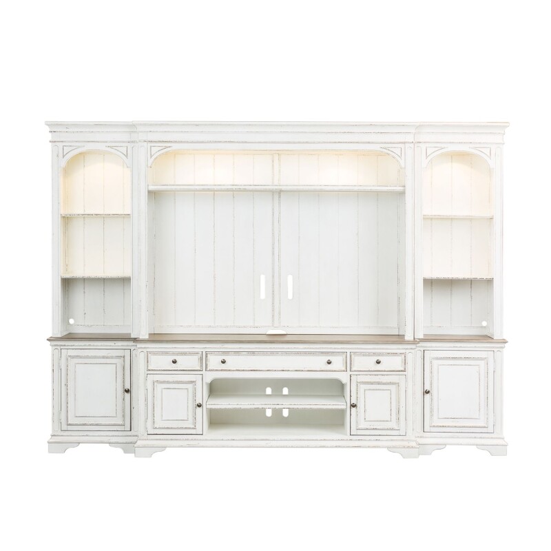 Magnolia Manor Entertainment Center with Piers 244ENTWECP