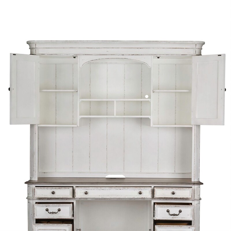 Magnolia Manor Jr Executive Credenza Hutch 244HO132