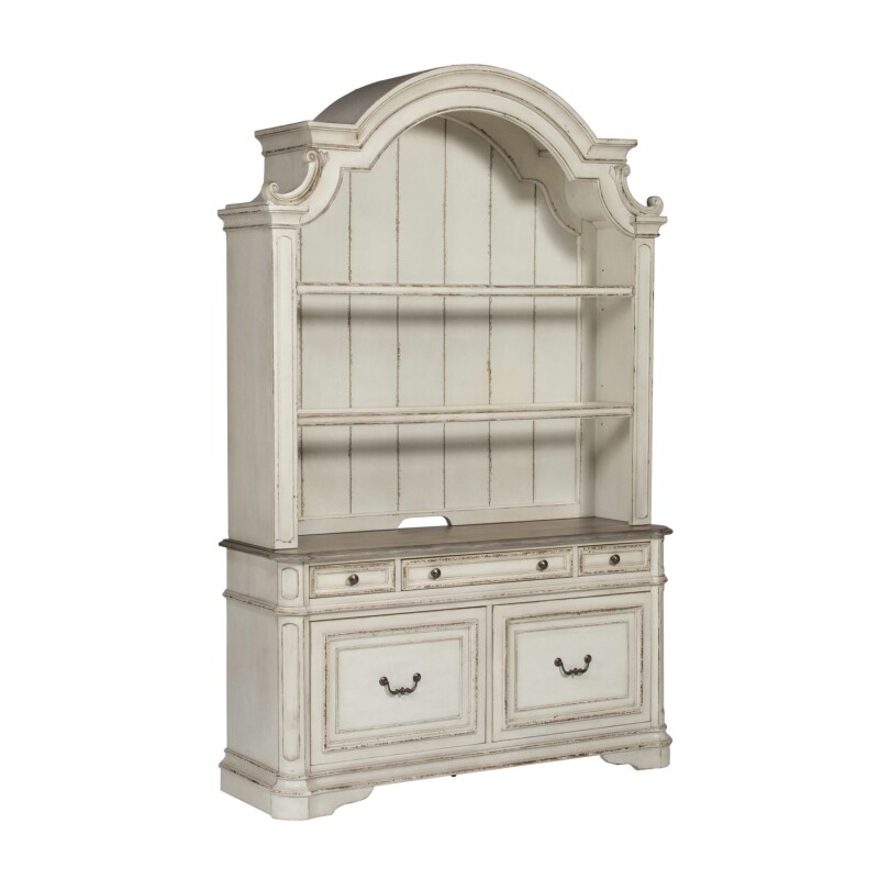 Magnolia Manor 3 Piece Desk & Hutch Set 244HOJ3DH