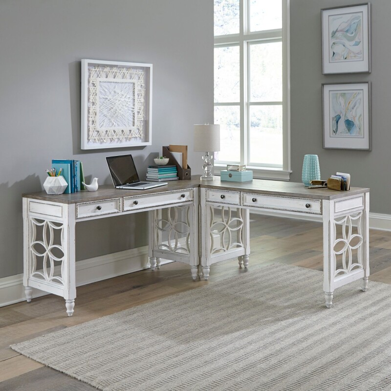 Magnolia Manor Opt L Shaped Desk Set 244HOJALSLD