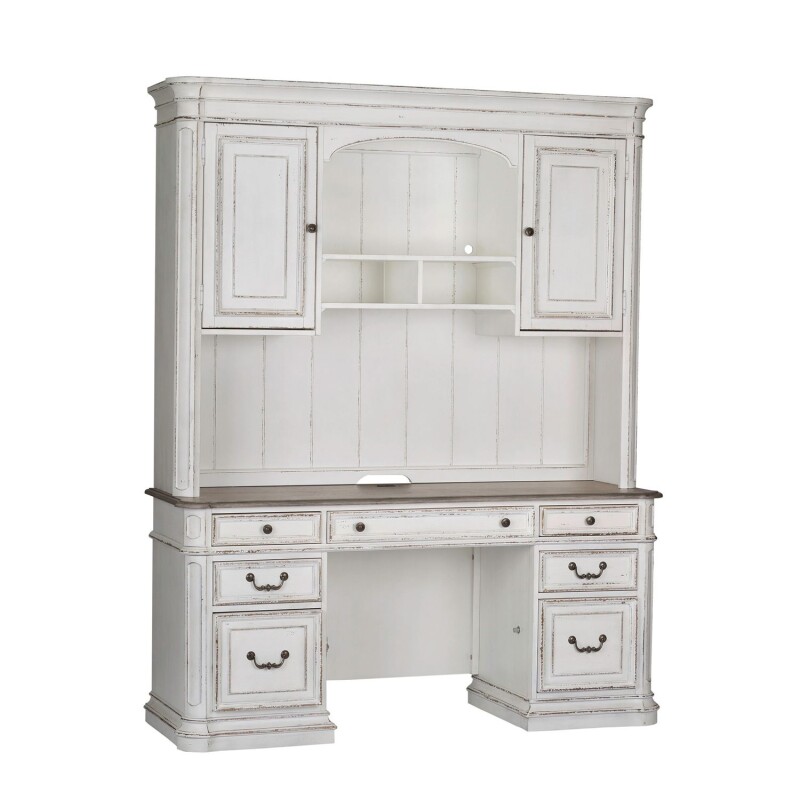Magnolia Manor Credenza & Hutch 244HOJCHS