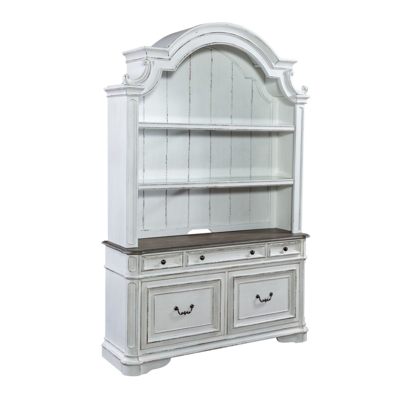 Magnolia Manor Opt Credenza & Hutch 244HOJOCHS