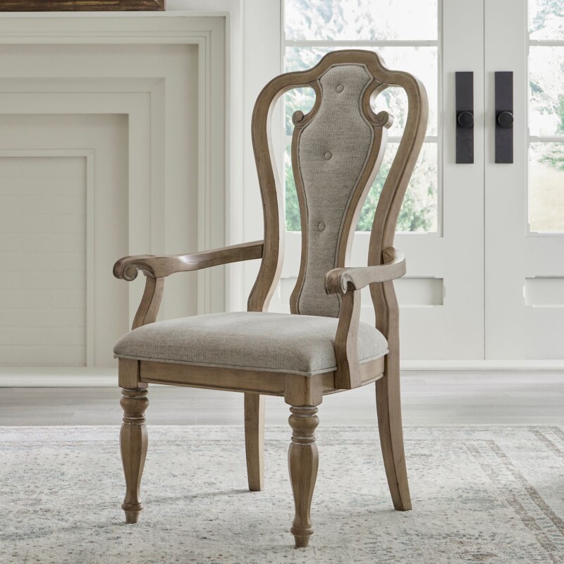 Magnolia Manor Splat Back Uph Arm Chair (RTA) 244NC2501A