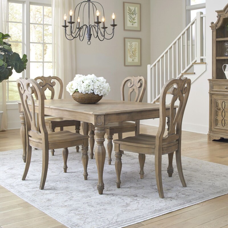 Magnolia Manor Opt 5 Piece Rectangular Table Set 244NDRO5RLS