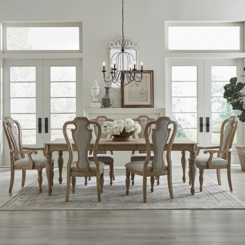 Magnolia Manor Opt 7 Piece Rectangular Table Set 244NDRO7RLS