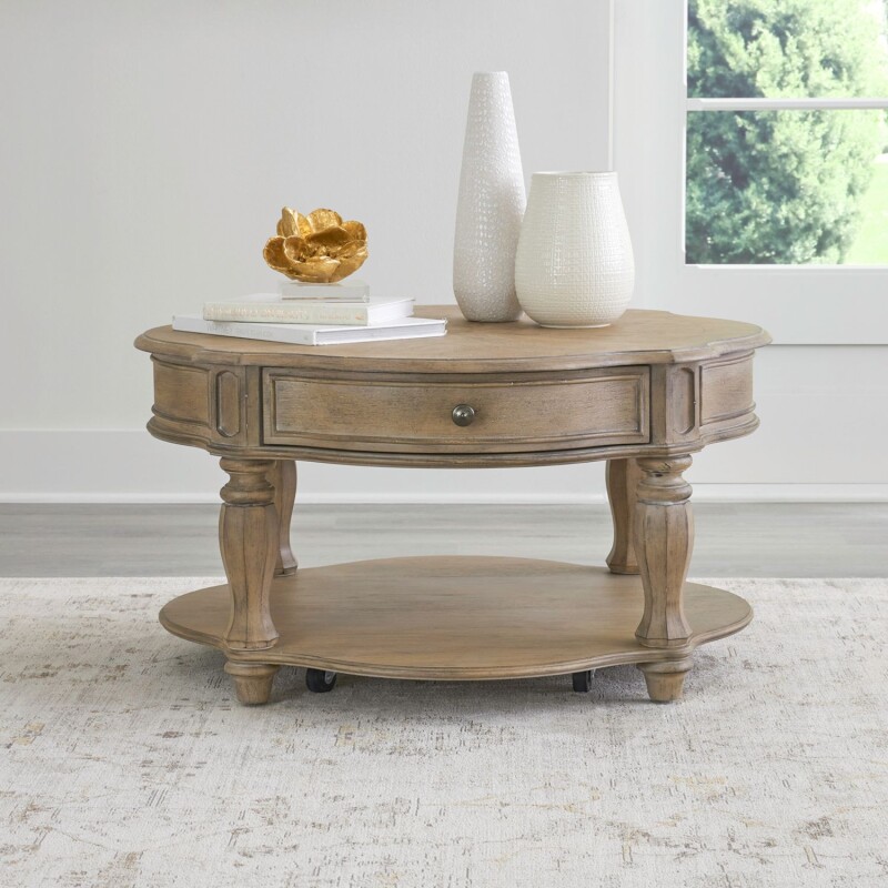 Magnolia Manor Round Cocktail Table 244NOT1011