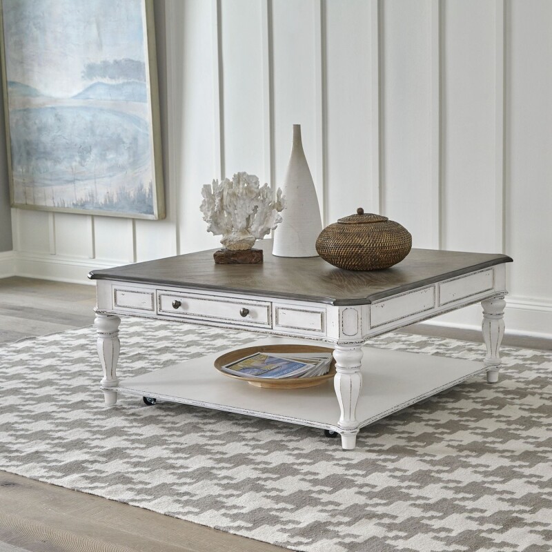 Magnolia Manor Oversized Square Cocktail Table 244OT1014