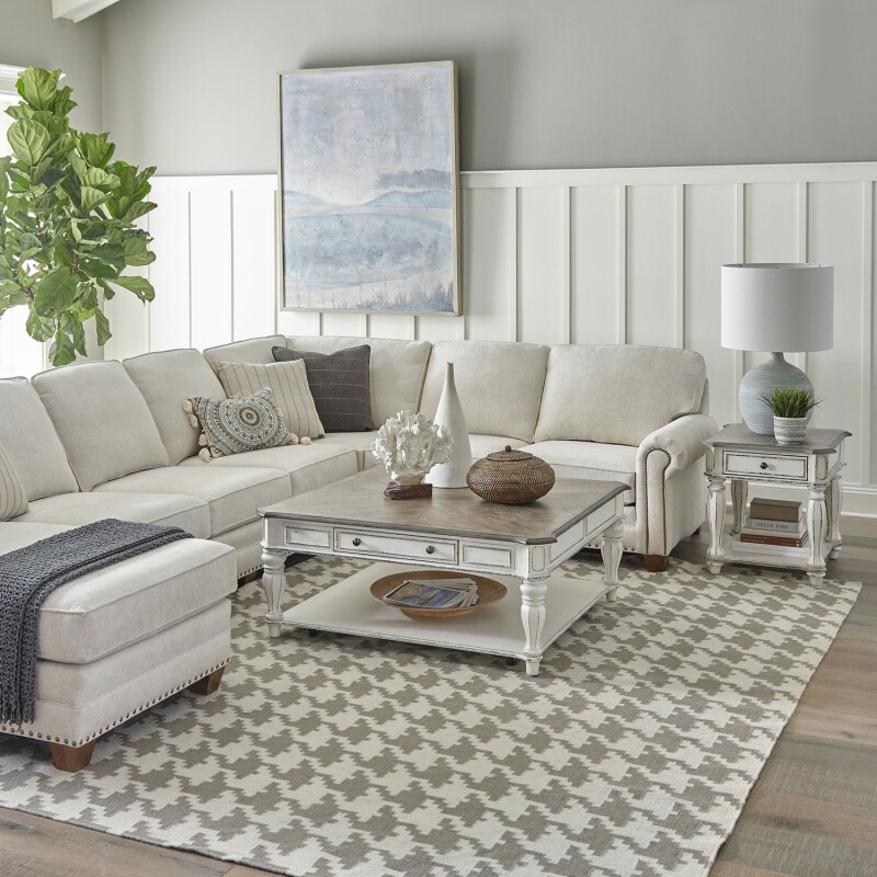Magnolia Manor 3 Piece Set (1-Cocktail 2-End Tables) 244OTA3PCS