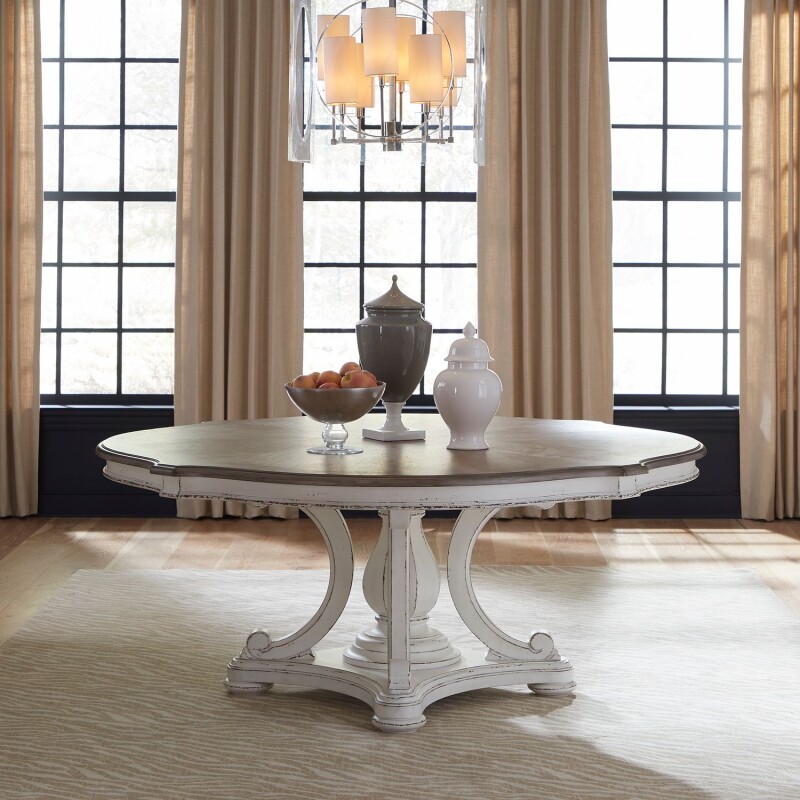 Magnolia Manor 72 Inch Round Pedestal Table Base 244P7272
