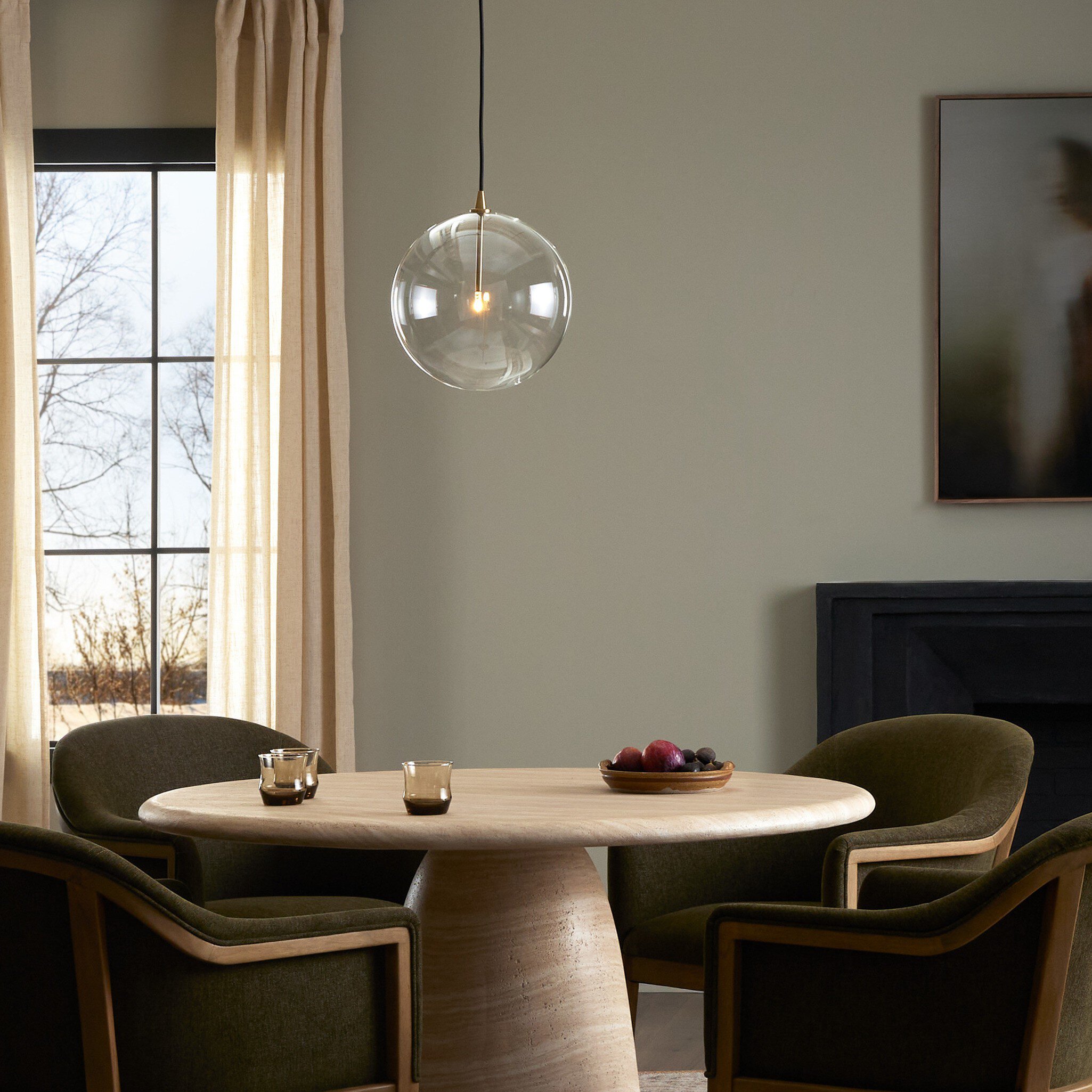 Glass Globe Pendant - 245061-002 245061002