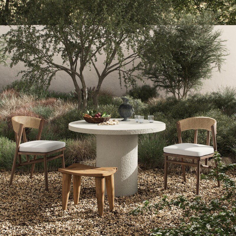 Otero Outdoor Round Dining Table - 247555-001 247555001