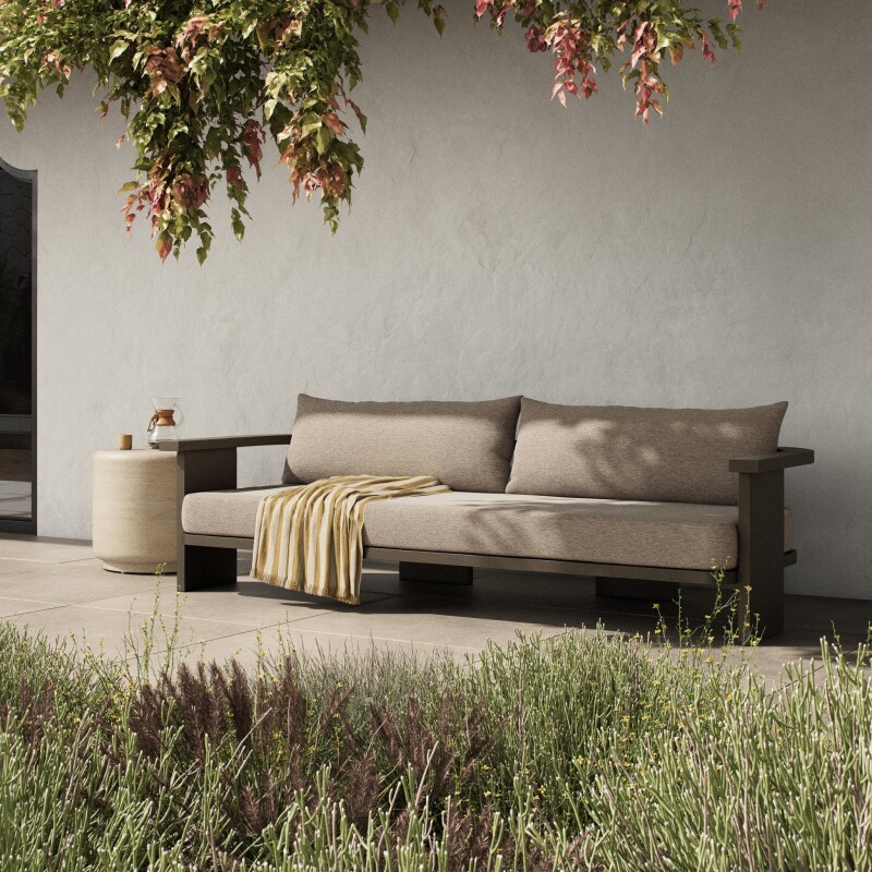 Tahana Outdoor Metal Sofa-96" - 248232-001 248232001