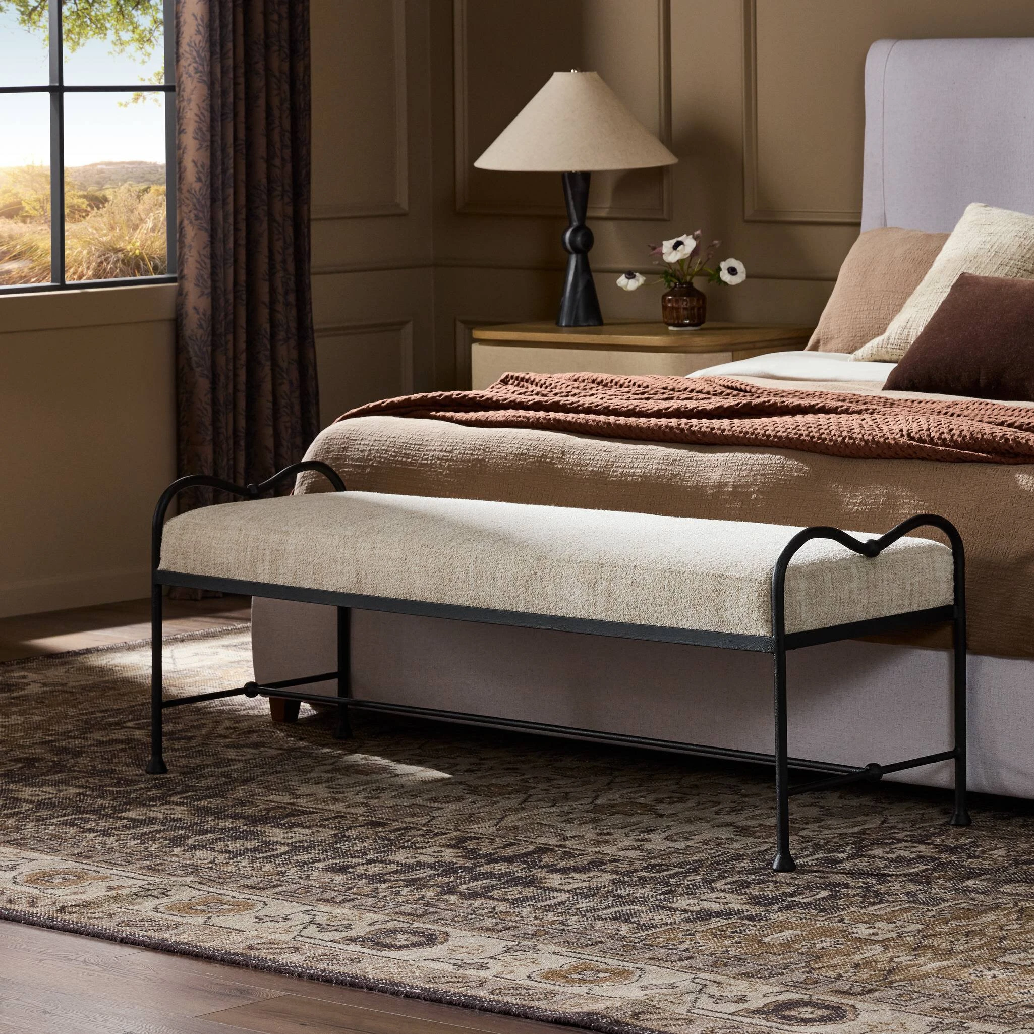 Leona Accent Bench - 250053-001 250053001