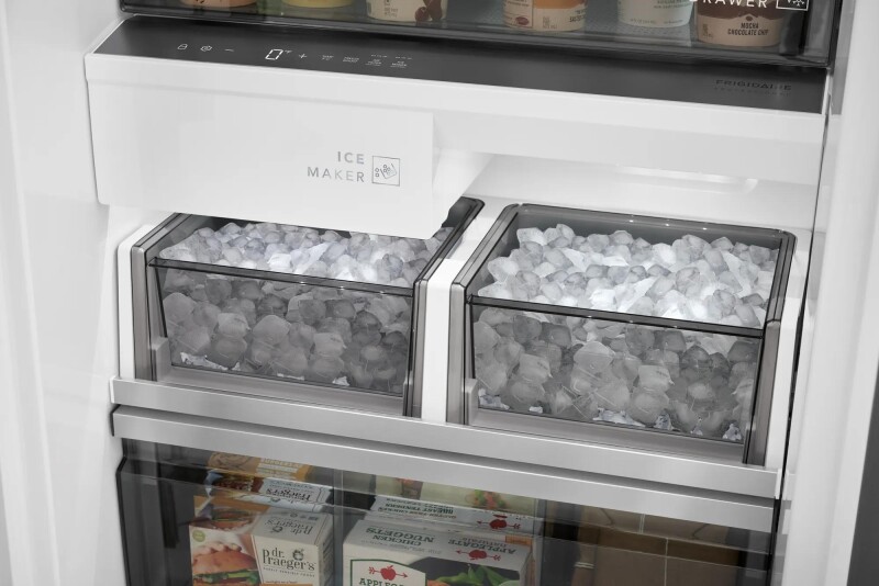 Stainless Side-by-Side Column Refrigerator & Freezer with Louvered Trim Kit 2506P2SDLT