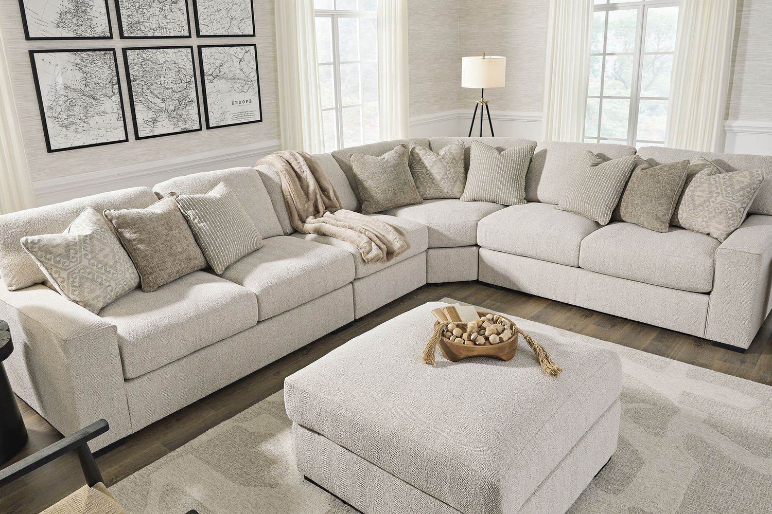 Ballyton Oversized Accent Ottoman In Sand 2510208