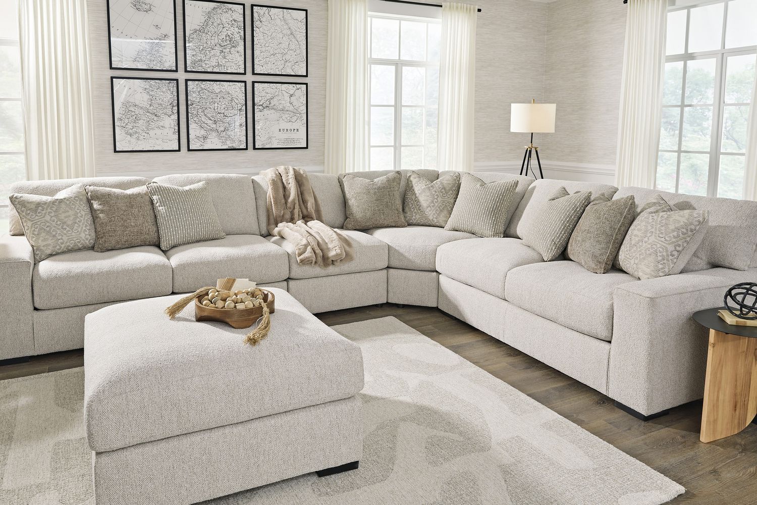Ballyton Oversized Accent Ottoman In Sand 2510208