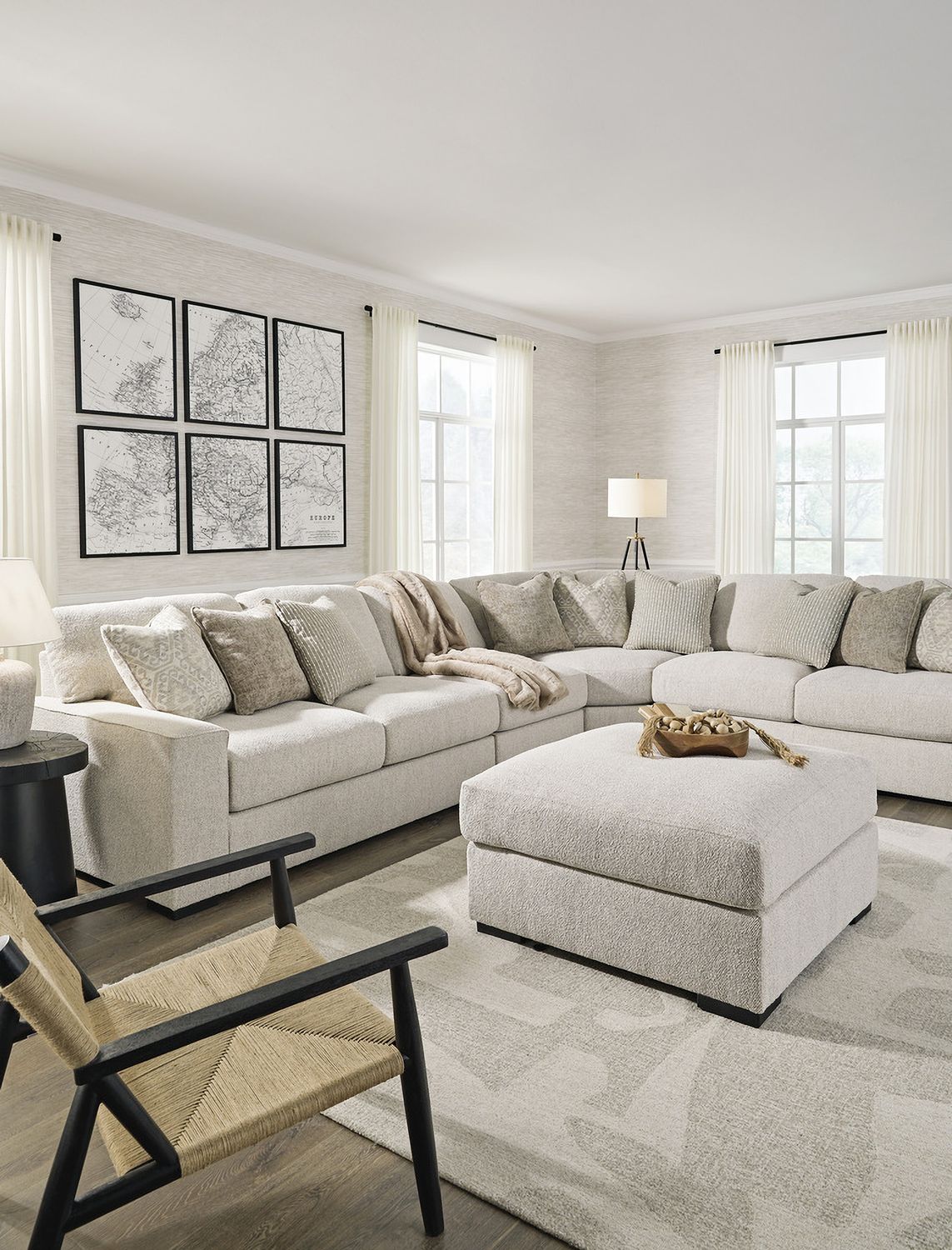 Ballyton Oversized Accent Ottoman In Sand 2510208