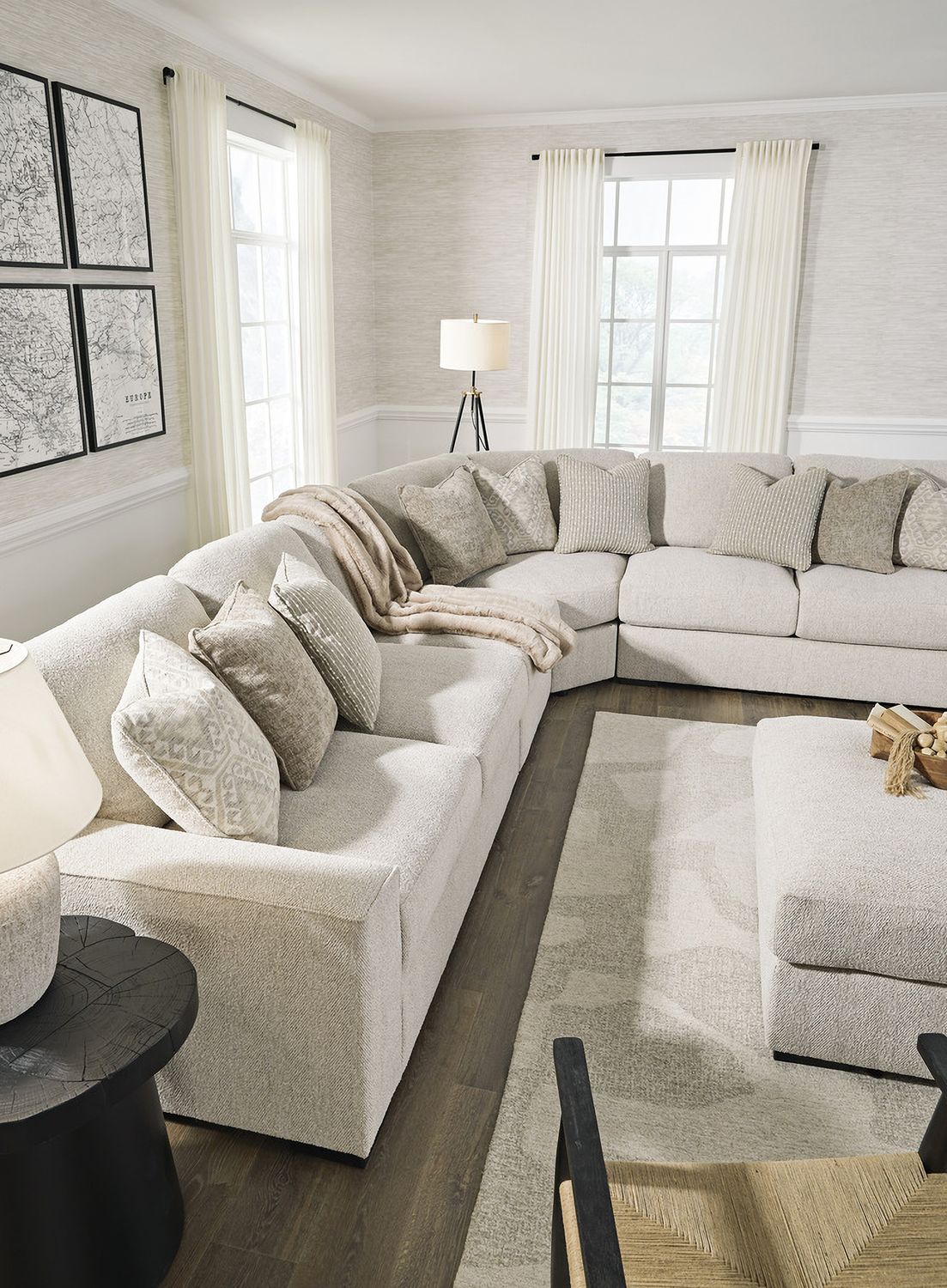 Ballyton Oversized Accent Ottoman In Sand 2510208