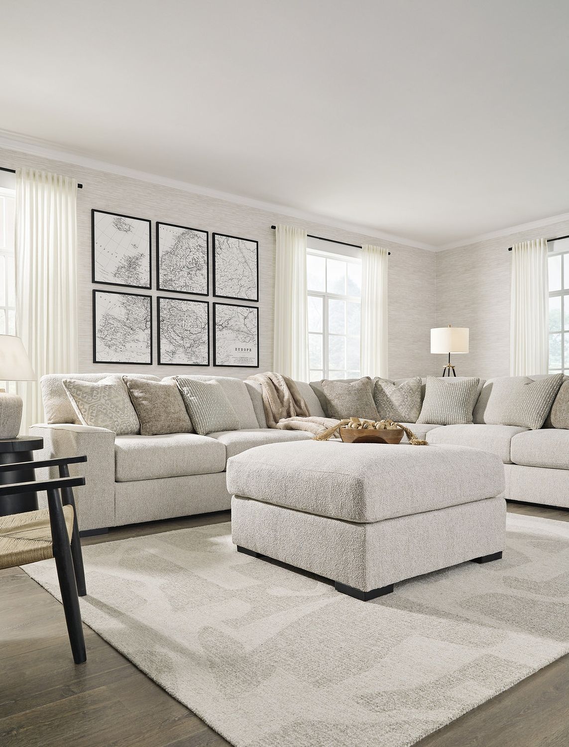 Ballyton Oversized Accent Ottoman In Sand 2510208