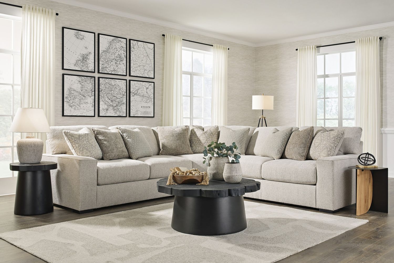 Ballyton 3-Piece Sectional In Sand 25102S1