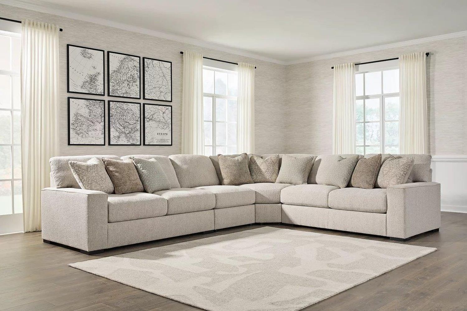 Ballyton 4-Piece Sectional In Sand 25102S2