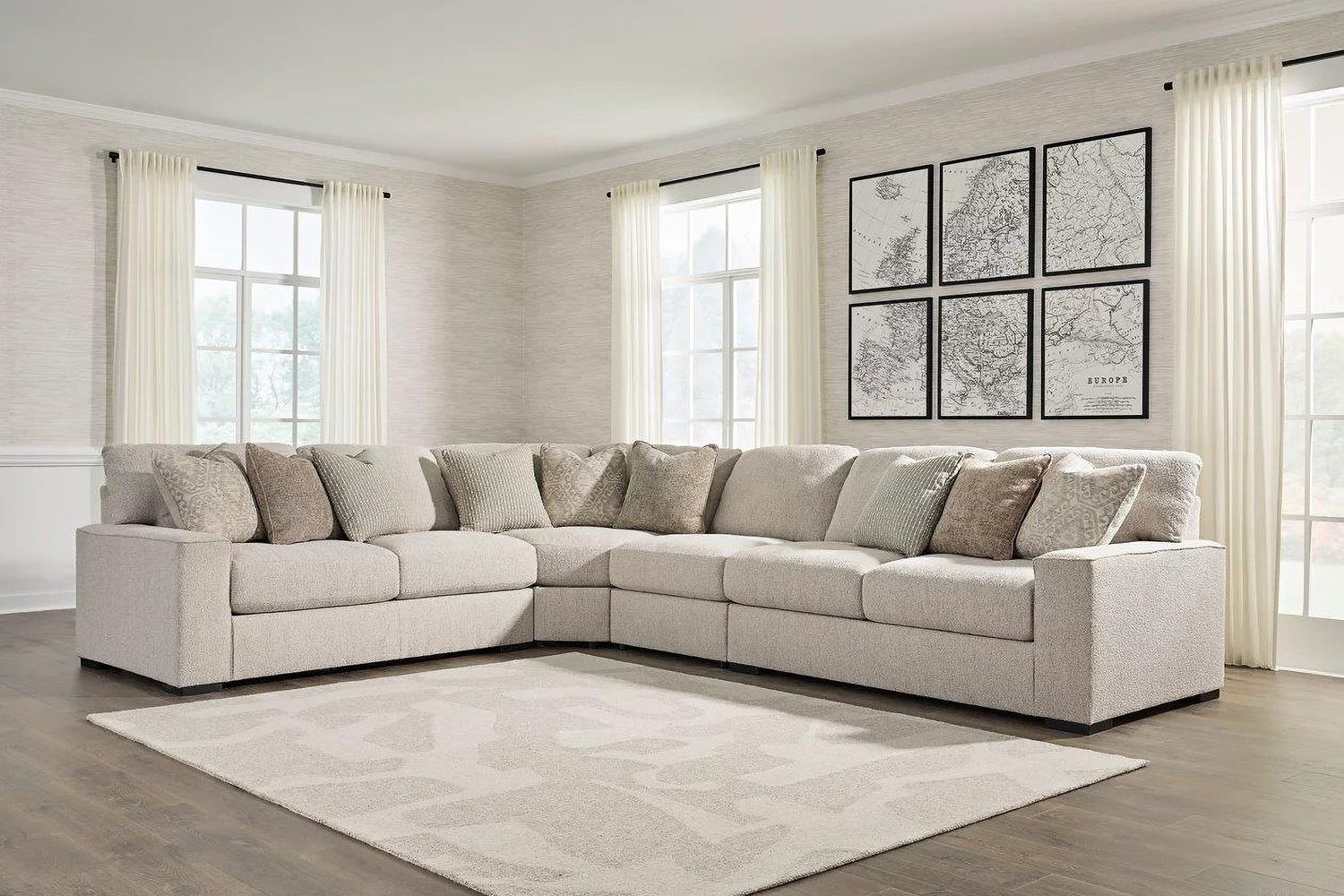 Ballyton 4-Piece Sectional In Sand 25102S2