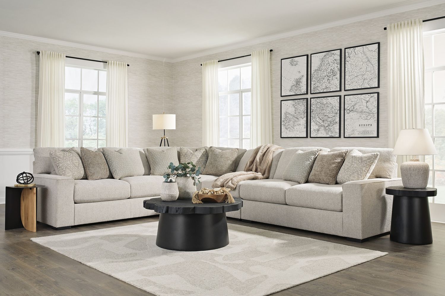 Ballyton 4-Piece Sectional In Sand 25102S2
