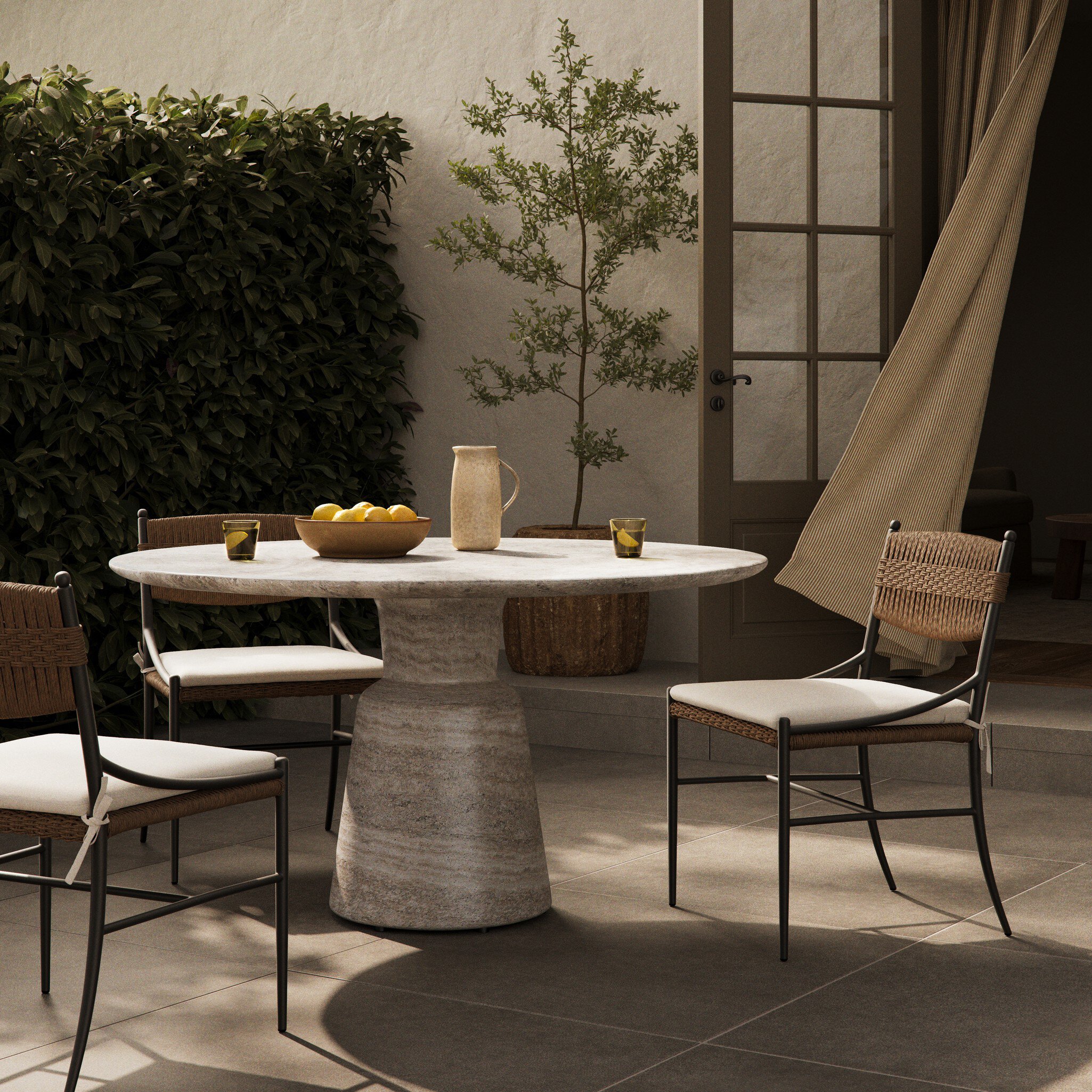 Marsh Outdoor Dining Table-55'' - 251184-001 251184001